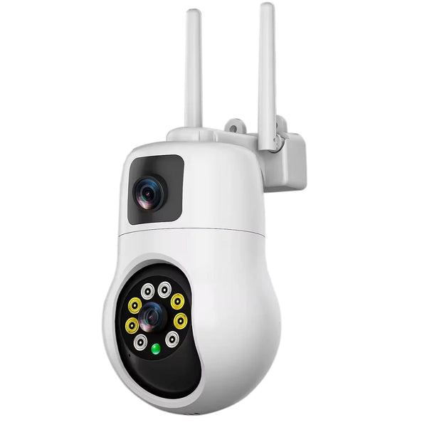 Външна WiFi камера с два обектива 10MP с изкуствен интелект