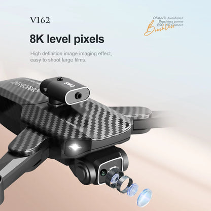 Сгъваем Дрон V2 GPS , FPV 4K Камера с Нощно Виждане, Карбон