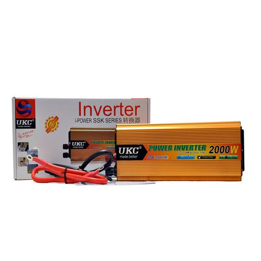 Инвертор на напрежение, UKC, 24V / 220V, мощност 2000W - Oferti4ka.com