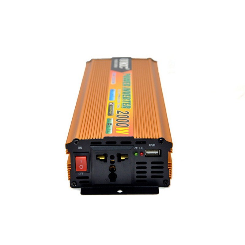 Инвертор на напрежение, UKC, 24V / 220V, мощност 2000W - Oferti4ka.com