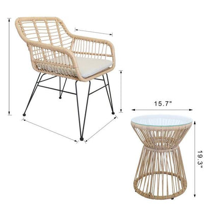 Градински комплект SET маса + 2 стола