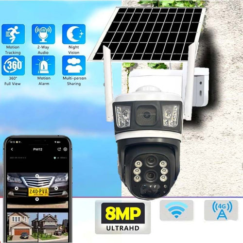 Камера за видеонаблюдение със соларен панел V380