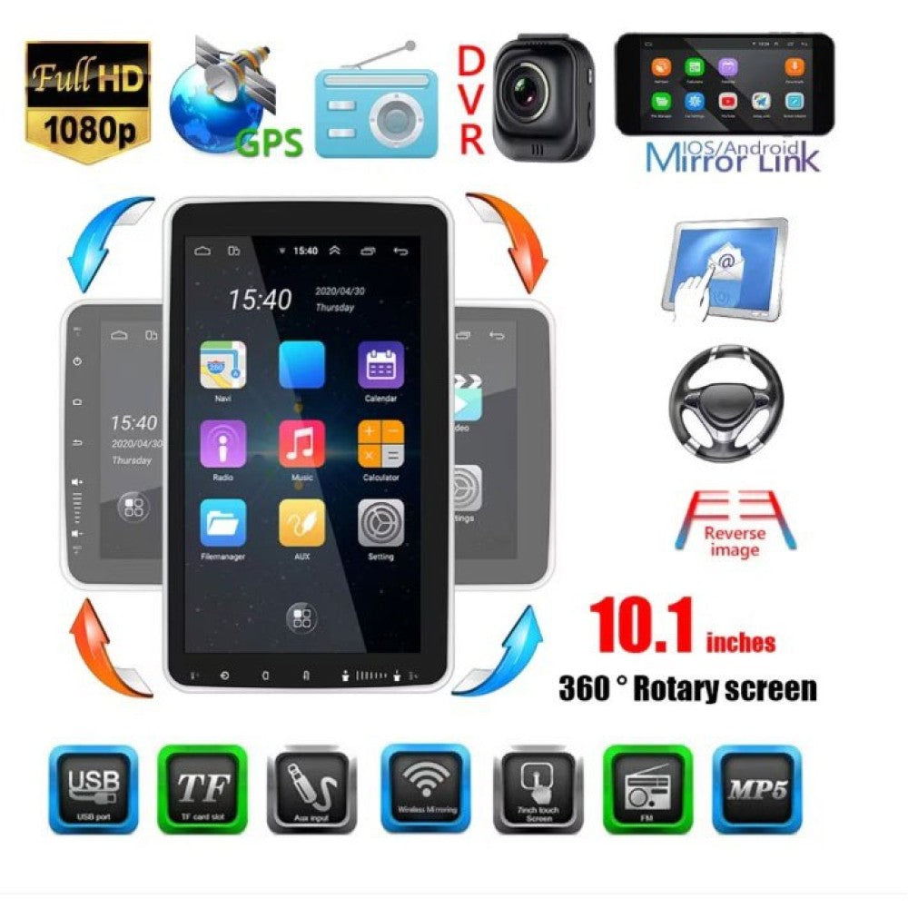 Автомобилна мултимедия с Android 11, single din, 10 INCH