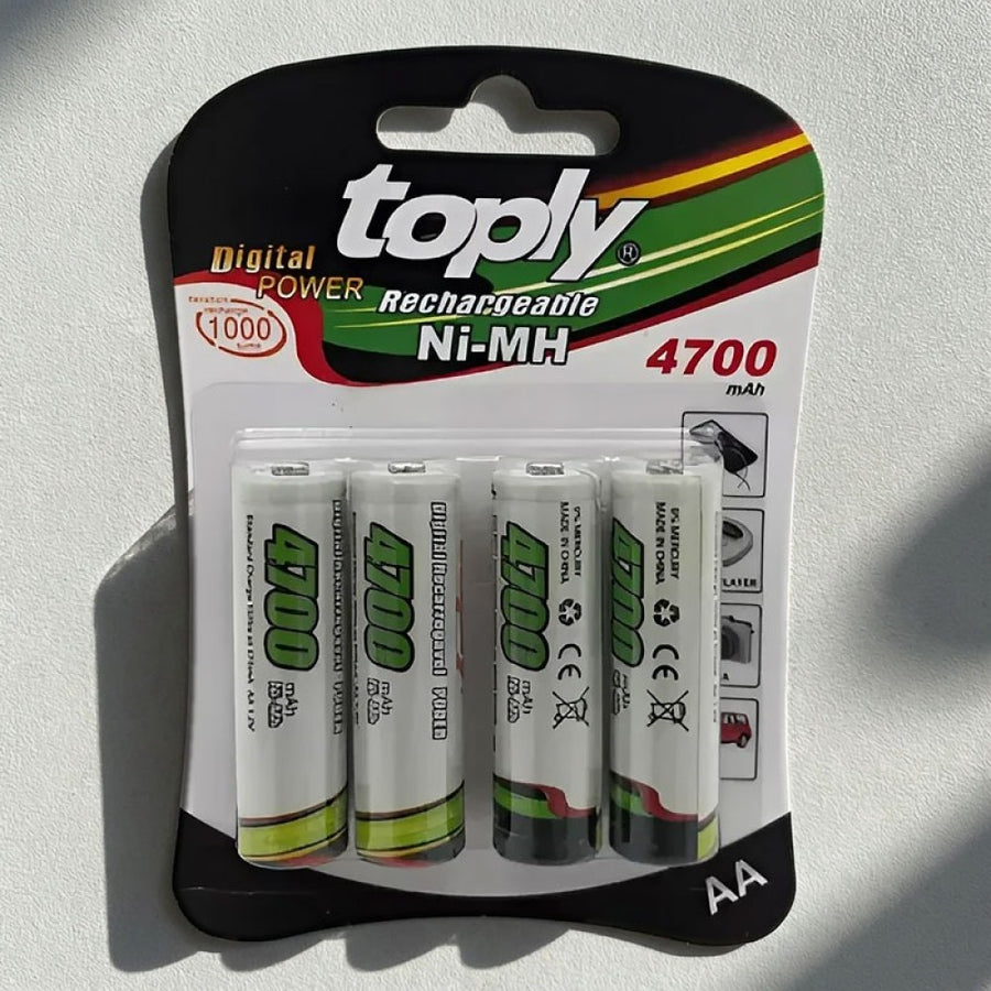 Акумулаторни батерии AA 4700mAh Topy Ni-MH – комплект 4 броя