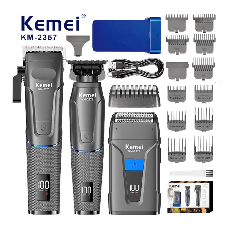 Комплект машинки за подстригване и бръснене Kemei KM-2375
