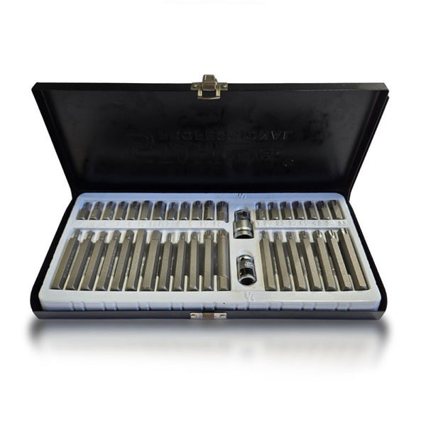 Комплект накрайници в метална кутия – Hex, XZN и Торкс ( Torx ) 40 части StahlMayer