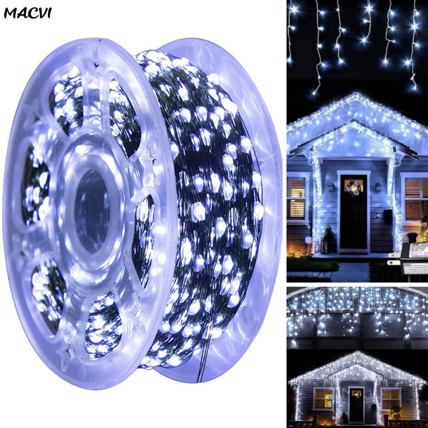 LED коледна лампа за вътрешно и външно осветление, 50M, LED, устойчиво на мъгла