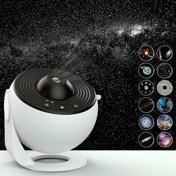 LED проектор Galaxy 12 в 1, звезда и галактики, звездна светлина за деца с таймер, 5 W