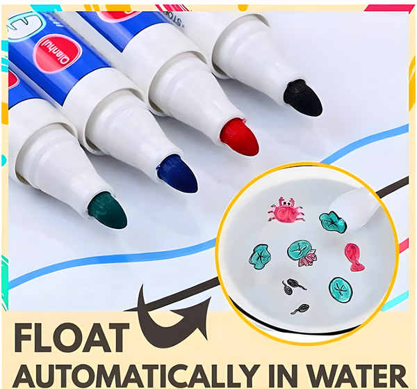 Магически водни флумастри, Magic pens, 11 броя, Подарък лъжичка