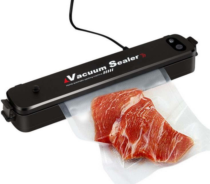 Машина за вакуумиране на храна, 90W, с 10 включени вакуум торбички