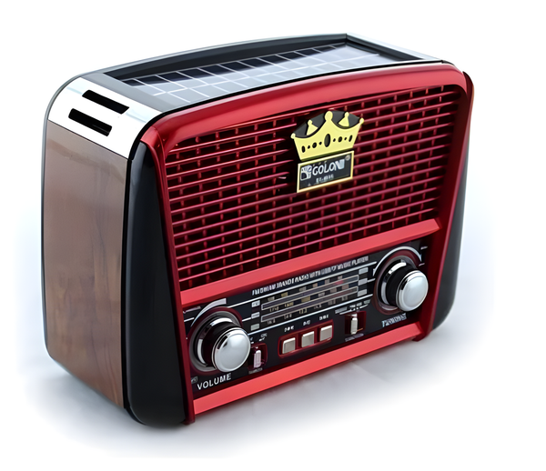 Ретро радио Colon RX-BT455S, Соларен панел, Bluetooth, USB, SD, FM