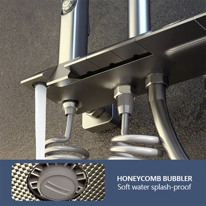 Интелигентна душ колона, LED дисплей, управление на пиано, 4 режима на пръскане, въртене на 360°, технология за въздушно пръскане