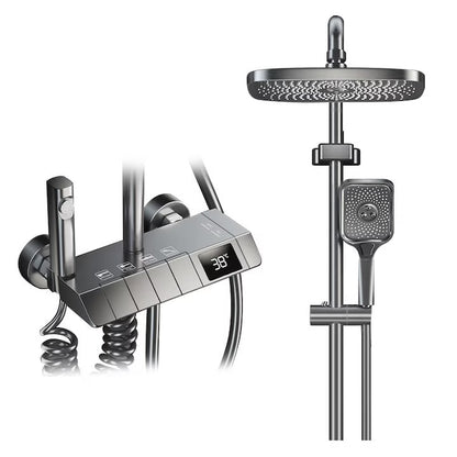 Интелигентна душ колона, LED дисплей, управление на пиано, 4 режима на пръскане, въртене на 360°, технология за въздушно пръскане