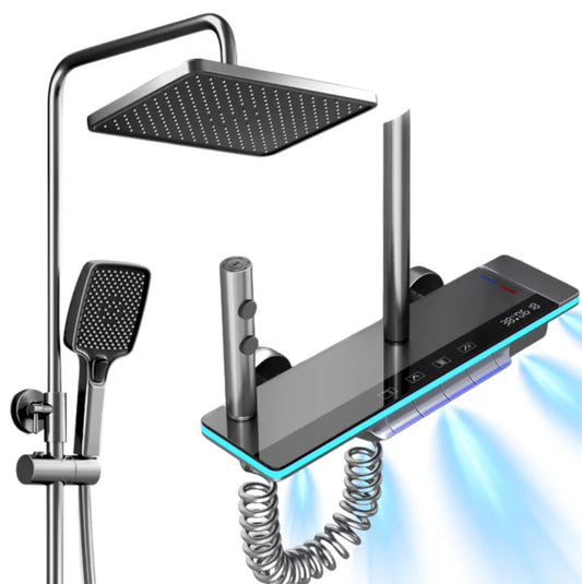 Интелигентна душ колона, управление на пиано, 4 режима на пръскане, въртене на 360°, технология за въздушно пръскане