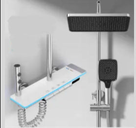 Интелигентна душ колона, управление на пиано, 4 режима на пръскане, въртене на 360°, технология за въздушно пръскане