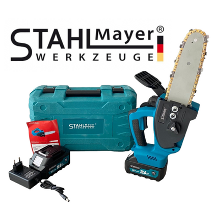 Акумулаторна резачка STAHLMAYER 38V 10Ah с казанче за масло + 2 вериги - Oferti4ka.com