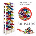 Зареждане на изображението в браузъра на галерията, Подвижен стелаж за 30 чифта обувки- amazing shoe rack
