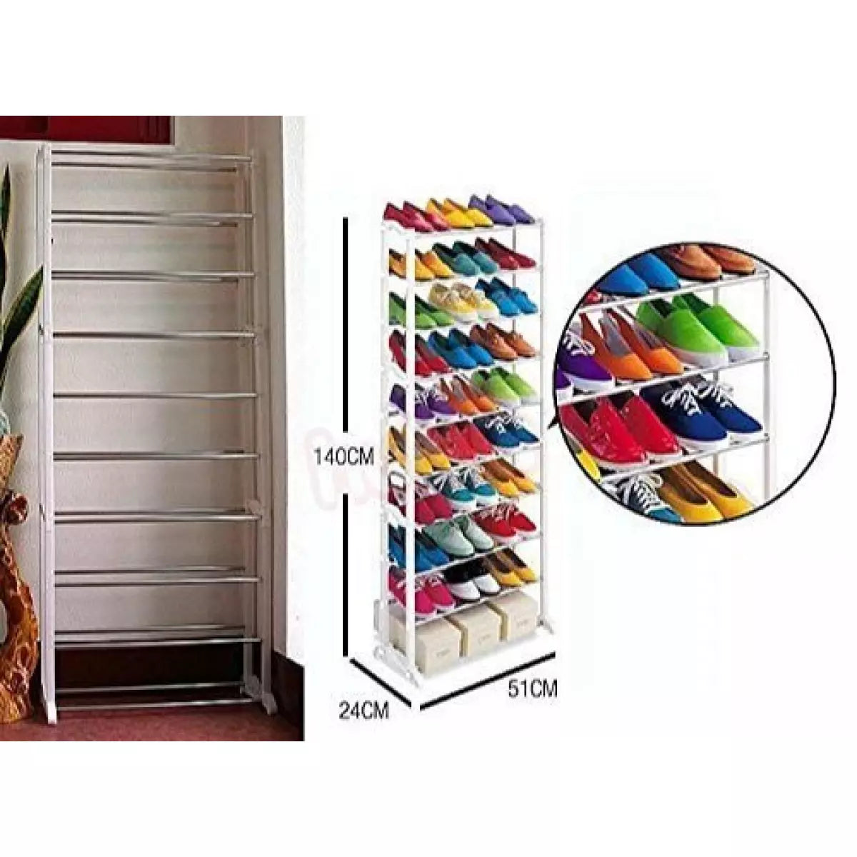 Подвижен стелаж за 30 чифта обувки- amazing shoe rack