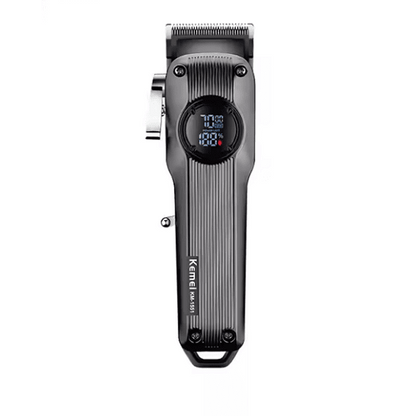 Професионална машинка за подстригване Kemei KM-1551, 8W, 6 приставки, Сив