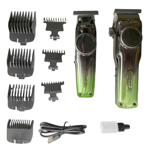 Комплект машинка за подстригване и тример Geemy GM-8103