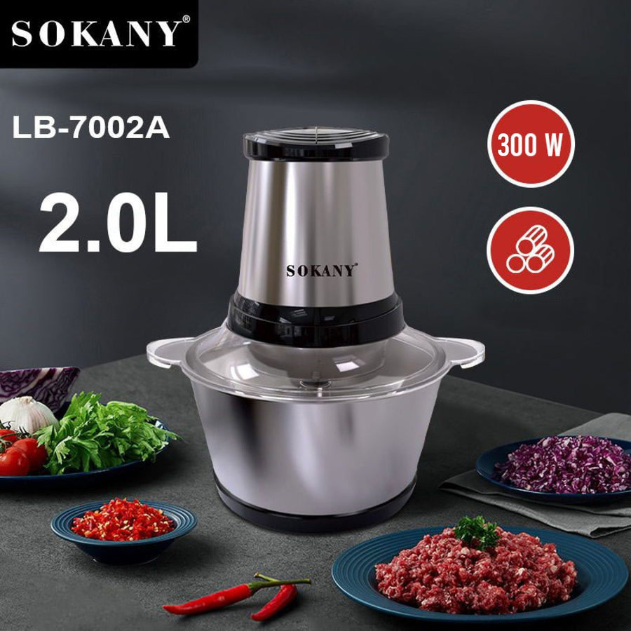 Професионален чопър SOKANY SK-7002A, 300 W, 2 литра