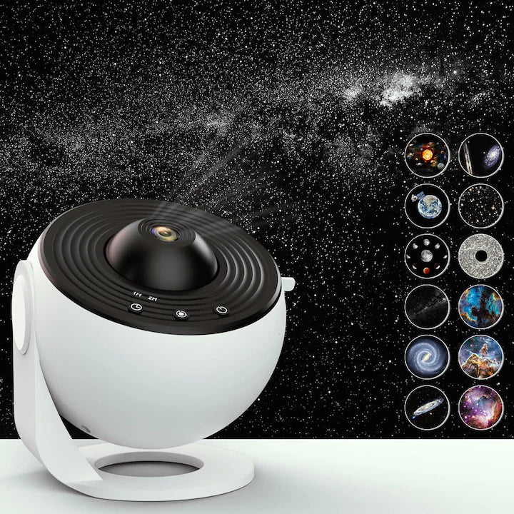 LED проектор Galaxy 12 в 1, звезда и галактики, звездна светлина за деца с таймер, 5 W