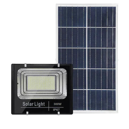 LED прожектор, 400W, Отделен панел, Дистанционно управление, IP67, 5 режима на работа