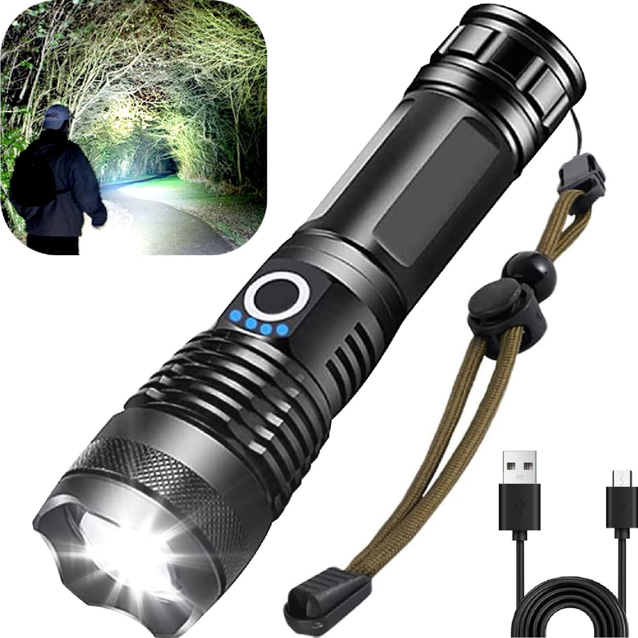 Супер Мощен LED Фенер P50 70 000 Lumen