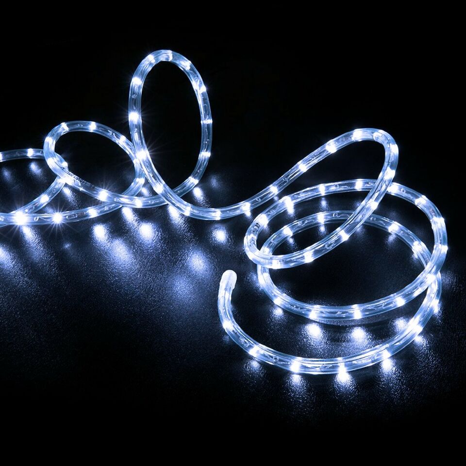Светещо LED въже - едноцветен (бял)