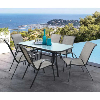 Градински комплект - маса + 6 стола (  доставка  ДО ОФИС НА ЕКОНТ е 63лв )