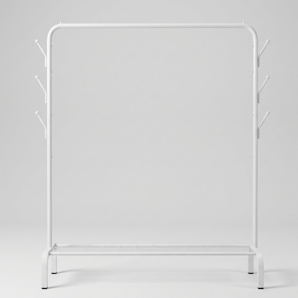 Метален щендер за дрехи и закачалки