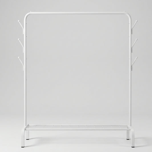 Метален щендер за дрехи и закачалки