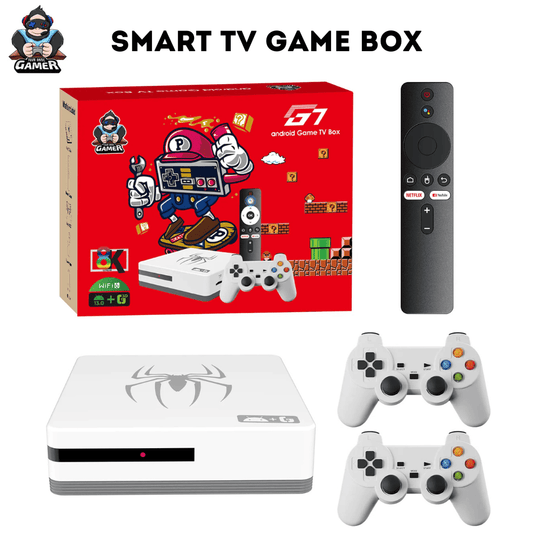 Game Box 8K Ultra HD Set-Top Box Android TV + 2 контролера и дистанционно, 36 000 игри