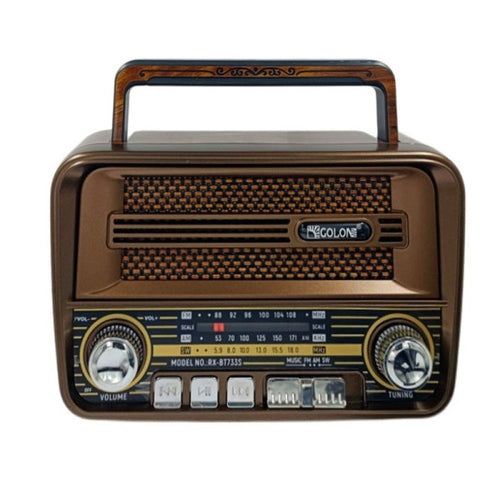 Соларно ретро радио Golon BT722S с Bluetooth, USB и SD слот