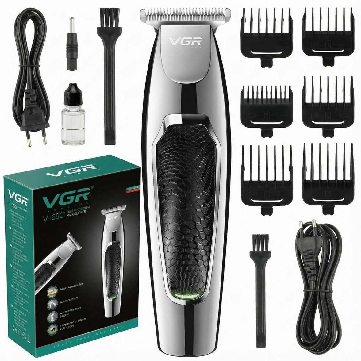 Професионален бръснарски комплект 3  в 1