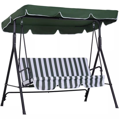 Триместна градинска люлка със сенник