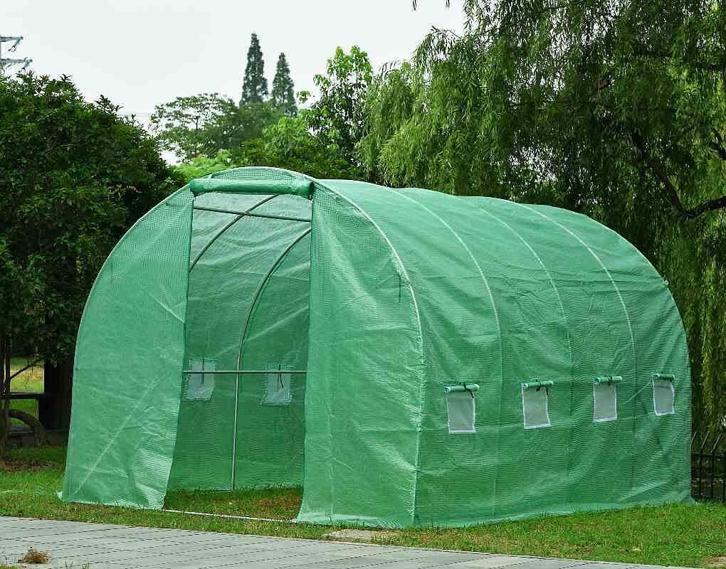 Тунелна оранжерия - зелена, различни размери