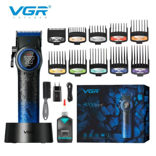 Професионална машинка за подстригване VGR PRO V-001 – Синя