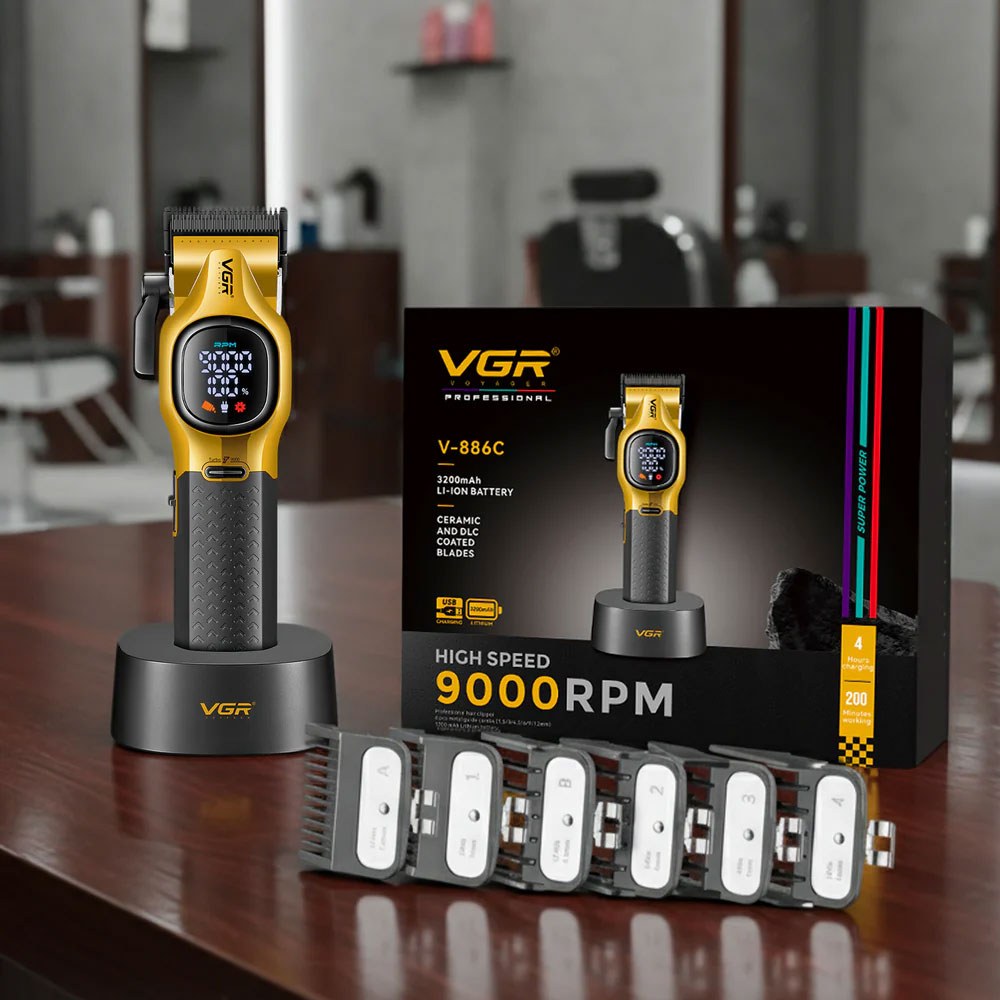 Професионална машинка за подстригване VGR V-886C GOLD