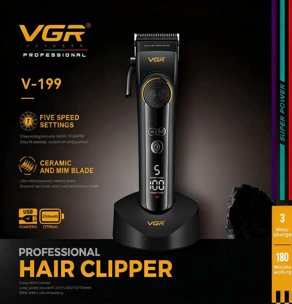 Професионална машинка за подстригване и самобръсначка VGR V-199