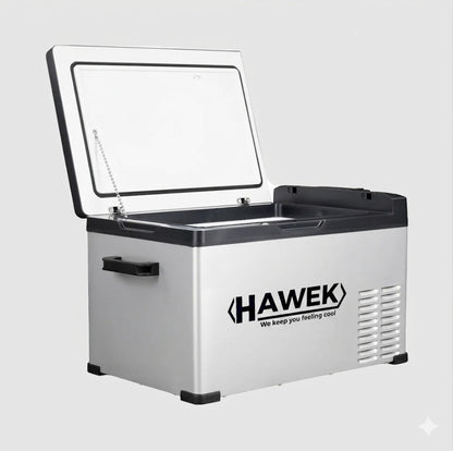 Портативен компресорен хладилник HAWEK 40L – 12V / 24V / 220V | Охлаждане и замразяване навсякъде , модел: С40