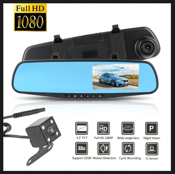 Видеорегистратор Vehicle Blackbox DVR Full HD 1080P с две камери