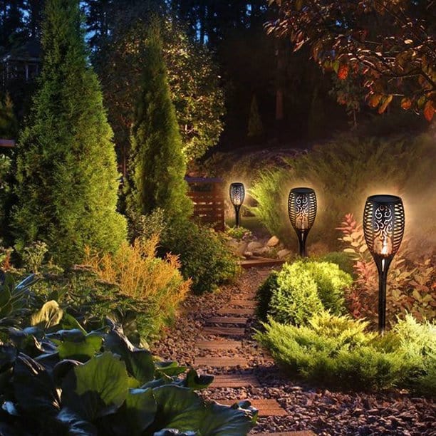 Соларни лампи за градина 8 броя ФАКЛИ Oferti4ka.com