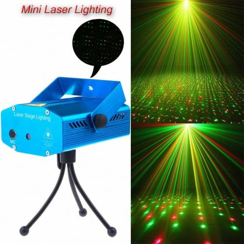 Двуцветен диско лазер със звуков контрол и различни ефекти - Oferti4ka.com