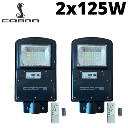 Oferti4ka.com СОЛАРНА УЛИЧНА ЛАМПА 2БР. COBRA 125W