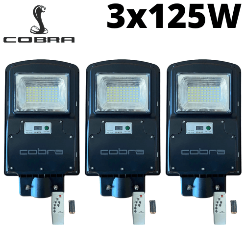 Oferti4ka.com СОЛАРНА УЛИЧНА ЛАМПА 3БР. COBRA 125W