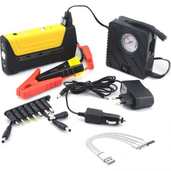 Комплект стартерно устройство high power jump starter за кола + компресор - Oferti4ka.com