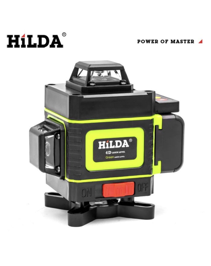 4D Лазерен нивелир HILDA® с 16 линии Самонивелиращ 360° (четири точков)