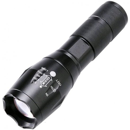Мощен акумулаторен фенер с cree led диод 2500w ZOOM T6 100 000 lm