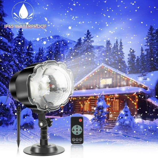 Коледен прожектор лазер със снежинки snow flower lamp oem